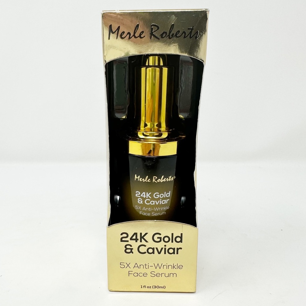 MERLE ROBERTS 24K GOLD &‎ CAVIAR ANTI-WRINKLE FACE SERUM